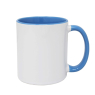 Cambridge Blue Ceramic Mug Blue White Two Tone Inner Duraglaze Gloss 11oz