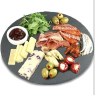 Utopia Mineral Collection Round Slate Platters 30cm - Pack of 6 - Slate Presentation Platters Plates 30cm