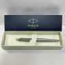 Parker Jotter Ballpoint Pen Stainless Steel with Chrome Trim, Medium Point Blue Ink Gift Box