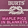 Burts Hand Cooked Crisps | MAPLE PIGS IN BLANKETS Flavour | 20 X 40g Snack Bags