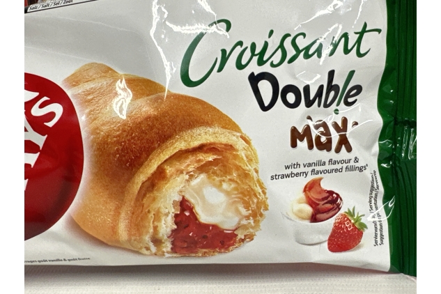 Croissant With Vanilla Flavour & Strawberry Fillings | 7 Days Double Max | 10 X 80g