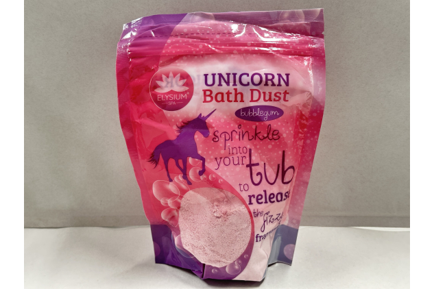 Elysium Spa Bubblegum Scented Unicorn Bath Dust 400g