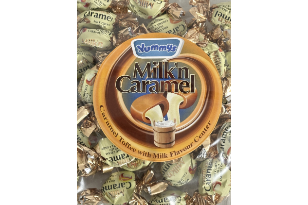 Caramel Toffee With Milk Cream Flavour Centres 1KG BULK BUY