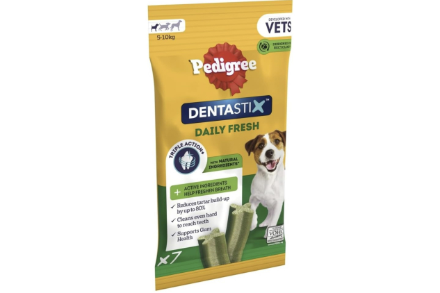 Pedigree Dentastix - Daily Fresh Dental Chews - Dog Treats for Small Dog - 70 Sticks (Pack of 10)