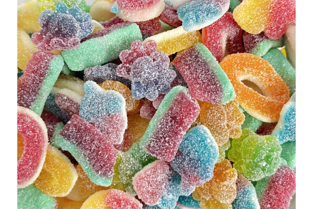 Sour Fizzy Pick & Mix Of Assorted Fruit Flavour Sweets 1KG Bag | BULK BUY