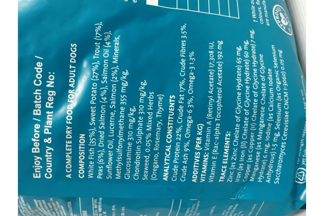 BARKING HEADS Complete Dry Food For Adult Dogs | Fish-N-Delish Flavour With Sweet Potato, Vegetables, Seaweed & Herbs | 12KG BAG