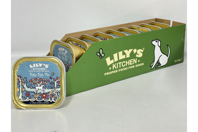 Lily's Kitchen Fishy Fish Pie Wet Dog Food (10x150g) Natural, Complete Adult Meal