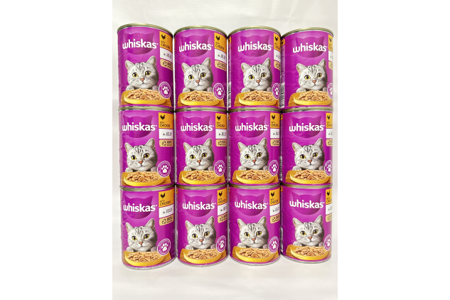 Whiskas 1+ Chicken in Jelly Pack of 12 x 400g Cans, Adult Cat Wet Food