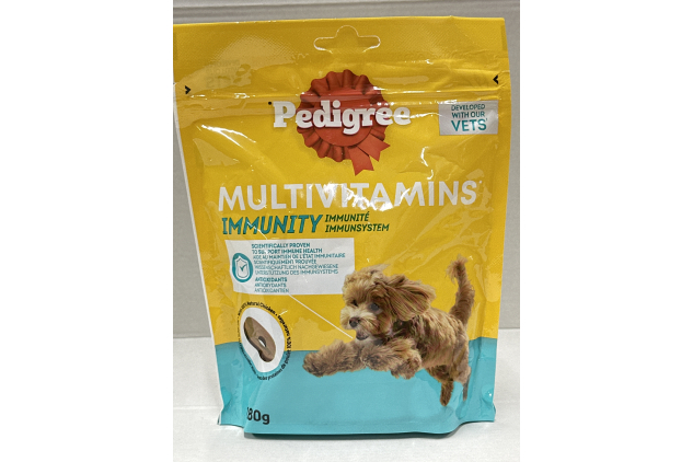 Pedigree Multivitamins for Dogs | Soft Chew Supplements for Immune Support | Chicken Flavour | 30 Chews (180g)