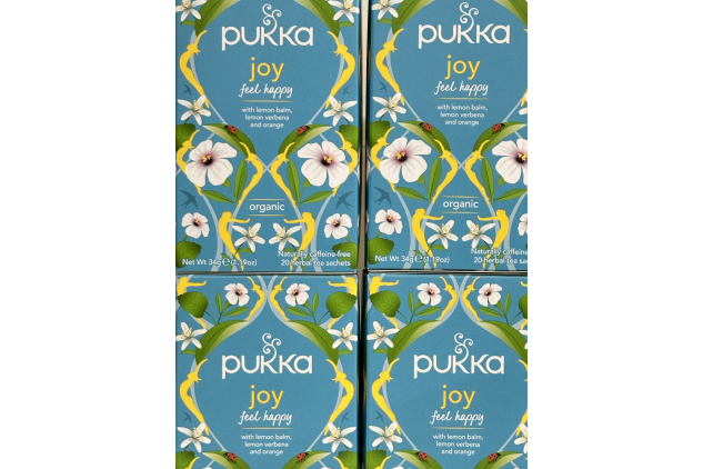 Pukka Herbs Joy – Organic Herbal Tea | 4 Packs (80 Sachets Total)