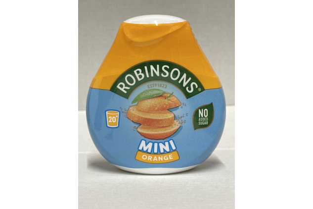 Robinsons Mini Orange Squash | No Added Sugar | 66ml Bottle (Pack of 6) | On-the-Go Refreshment