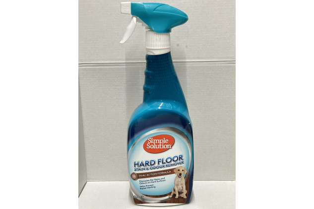 Simple Solution Hard Floor Pet Stain & Odour Remover | Dual Action Cleaner for Hardwood Floors | 750ml