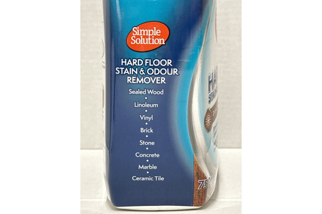 Simple Solution Hard Floor Pet Stain & Odour Remover | Dual Action Cleaner for Hardwood Floors | 750ml