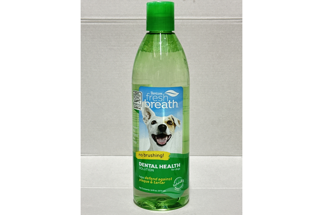 TropiClean Fresh Breath Dog Teeth Cleaning Water Additive | Dental Care & Plaque Removal | 473ml