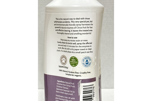 Natural Pet Stain Remover & Deodoriser 500ml