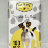 Paw Prints Disposable Dog Poo Bags 100 PACK