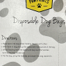 Paw Prints Disposable Dog Poo Bags 100 PACK