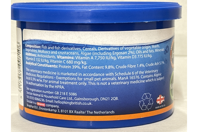 King British | Goldfish Flake Fish Food 28g Tub