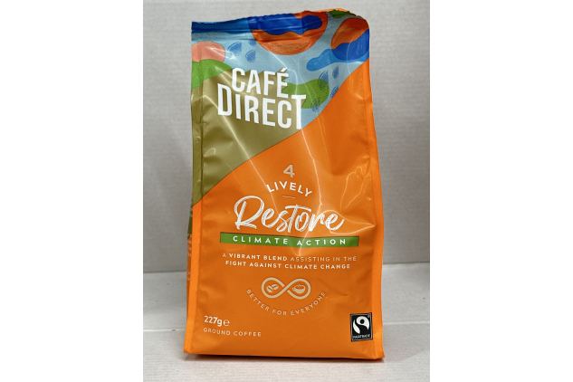 Cafedirect Restore Roast Fairtrade Ground Coffee 227g (Pack of 6)