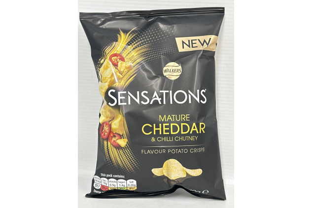 Walkers Sensations Snack Size Crisps – Mature Cheddar & Chilli Chutney | 32 x 40g | Bulk Buy Offer