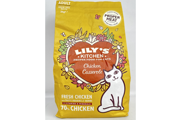 Lily’s Kitchen Grain-Free Dry Cat Food – Natural Chicken Casserole | 2kg Bag