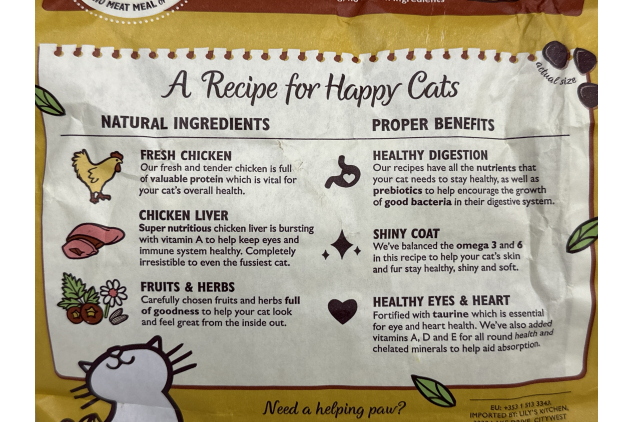 Lily’s Kitchen Grain-Free Dry Cat Food – Natural Chicken Casserole | 2kg Bag