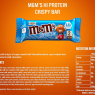 M&Ms Crispy Hi-Protein Bars - BOX OF 9 (52g Each)