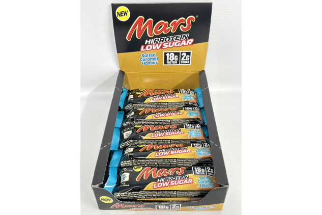 Mars Salted Caramel High-Protein BOX OF 11 BARS – Low Sugar (57g) | 18g Protein, Only 2g Sugar | Energy Snack