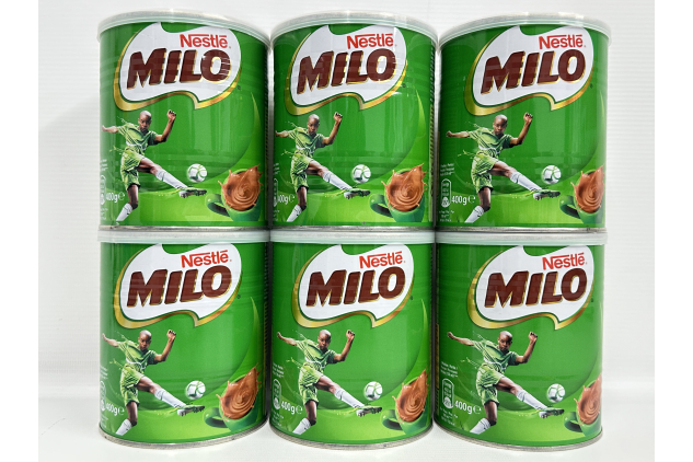 Milo Instant Malt Chocolate Drink Powder – 400g Tin (Pack Of 6) | Energy Boosting & Delicious