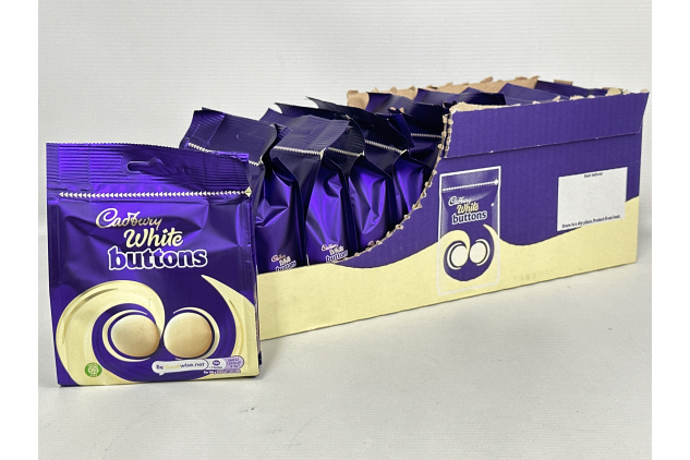 Cadbury White Buttons Sharing Pouches 10 X 85g Bags | BULK BUY DEAL