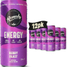 Remedy Natural Energy Drink - Berry Blast - Caffeine - Sugar Free & Low Calorie - Kombucha with Probiotics for Gut Health 12 X 250ml