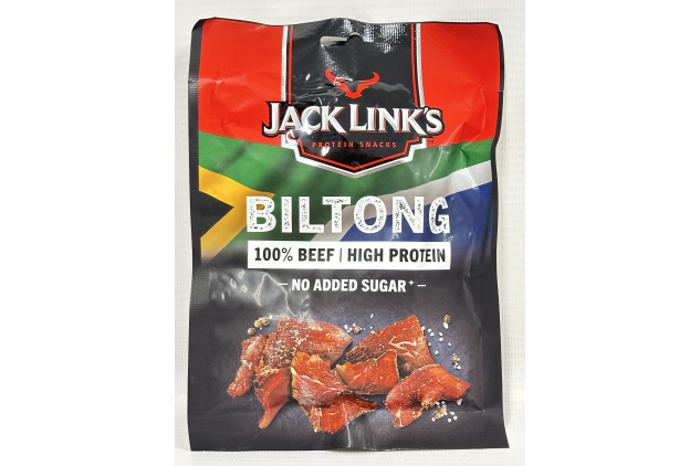 Jack Link’s Original Biltong – High-Protein Beef Snack (12 x 20g) | Gluten-Free, Low-Calorie, 100% Dried Meat