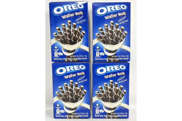 Oreo Wafer Roll Vanilla 4 X 54g Packs | 36 Rolls Total