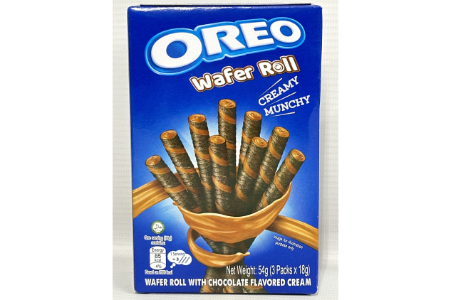 Oreo Wafer Roll Chocolate 4 X 54g Packs | 36 Rolls Total