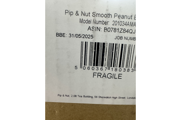 Pip & Nut Smooth Peanut Butter 1kg Natural Palm Oil Free