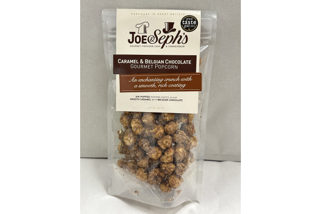 Joe & Sephs Caramel & Belgian Chocolate Popcorn 75g