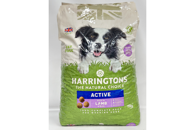 Harringtons Active Worker Complete Lamb & Rice – 15kg | Vat-Free Premium Dog Food