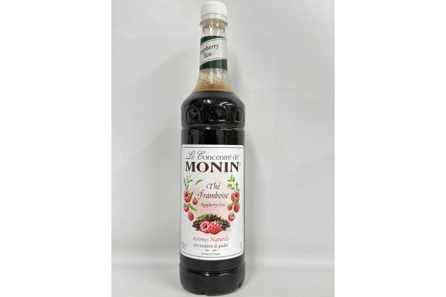 MONIN Premium Raspberry Tea Concentrate – 1L | Hot & Iced Teas, Vegan-Friendly, Allergen-Free, 100% Natural Flavours & Colourings