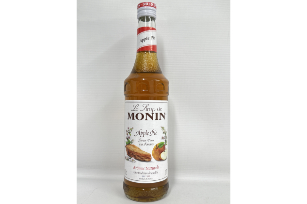 MONIN Premium Apple Pie Syrup 700ml for Cocktails. Vegan-Friendly, Allergen-Free, 100% Natural Flavours and Colourings. Sugar Syrup