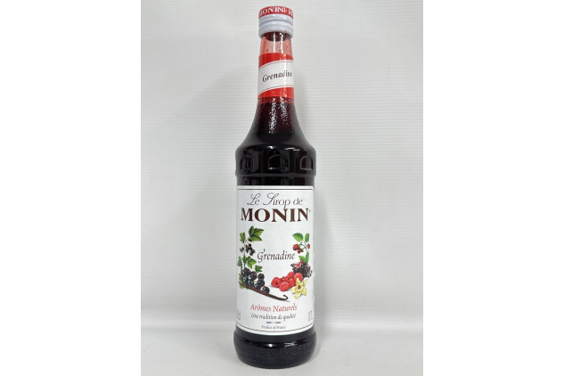 MONIN Premium Grenadine Syrup 700ml for Cocktails and Mocktails. Vegan-Friendly, Allergen-Free 100% Natural Flavours