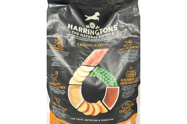 Harringtons Just 6 Grain-Free Hypoallergenic Chicken & Veg Dog Food 12kg – With Fresh Baked Bites