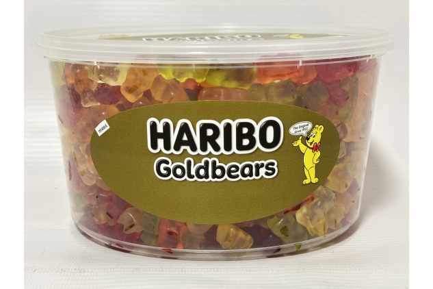 Haribo Gold Bears 1kg Party Tub – Classic Gummy Sweets for Sharing Party Size