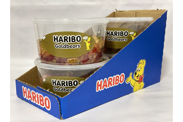 Haribo Gold Bears 4 X 1kg Party Tubs - Classic Gummy Sweets for Sharing | BULK BUY DEAL