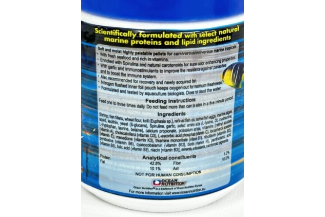 Ocean Nutrition Formula One Marine Pellet Small 200g Aquarium Food Moist & Soft | BEST BEFORE DATE 30/04/2024