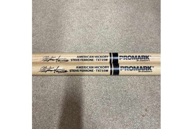 ProMark Hickory 735 Steve Ferrone Wood Tip Signature Drumsticks 2