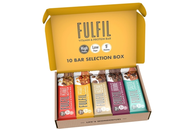 Fulfil Vitamin and Protein Bar (10 x 55 g Bars) 10 Bar Selection Box 20g High Protein, 9 Vitamins, Low Sugar - BEST BEFORE DATE 09/03/2024