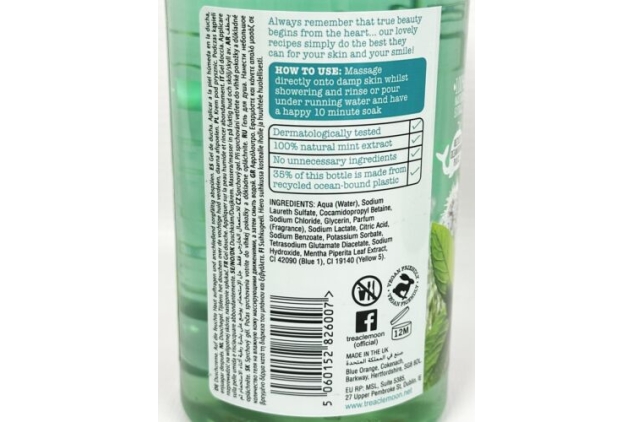 Treaclemoon Fresh Mint Tingle Bath & Shower Gel 500ml