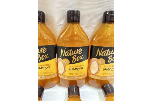 Nature Box Vegan Shampoo with Cold Pressed Argan Oil For Intense Care 6 X 385ml