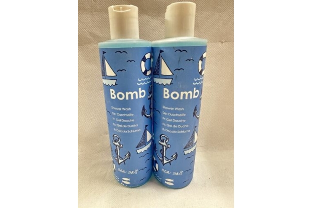 2x Bomb Cosmetics Sea Salt Shower Wash Gel - 300ml