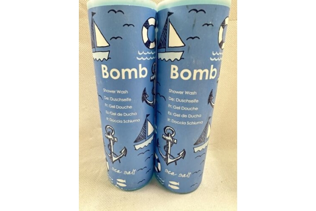 2x Bomb Cosmetics Sea Salt Shower Wash Gel - 300ml